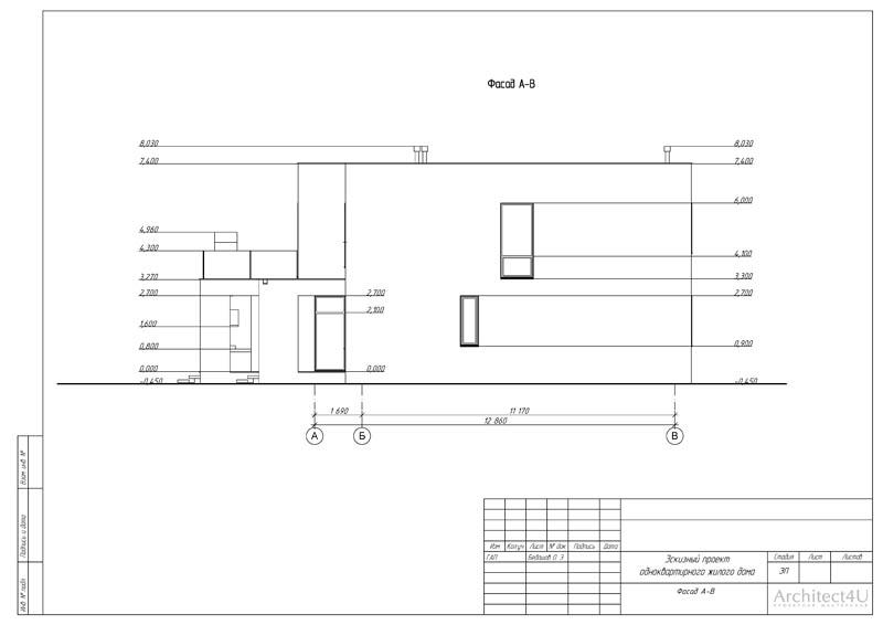 правый фасад