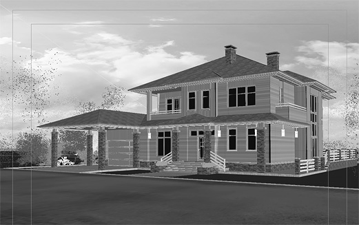 3d модель загородного дома