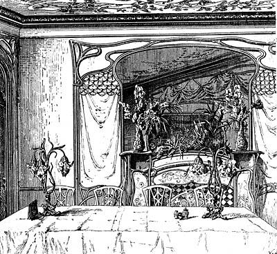 пример интерьера обеденного зала 8