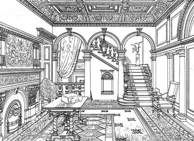 пример интерьера холла 1