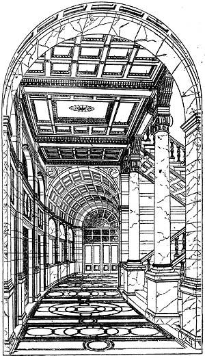 пример интерьера холла 25