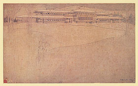 Bitter Root Inn,Darby,Montana,1911. Copyright 2010 Frank Lloyd Wright Foundation. All rights reserved.