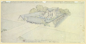 Rosenwald School for Negro Childern,La Jolla,California. Copyright 2010 Frank Lloyd Wright Foundation. All rights reserved.