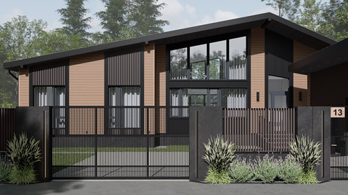 проект современного ограждения участка