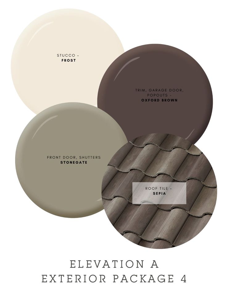 Колористическое решение фасада частного дома №65