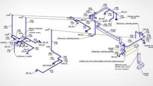 аксонометрия системы вентиляции и кондиционирования дома