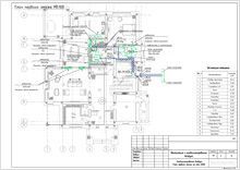 План системы кондиционирования. 1 этаж