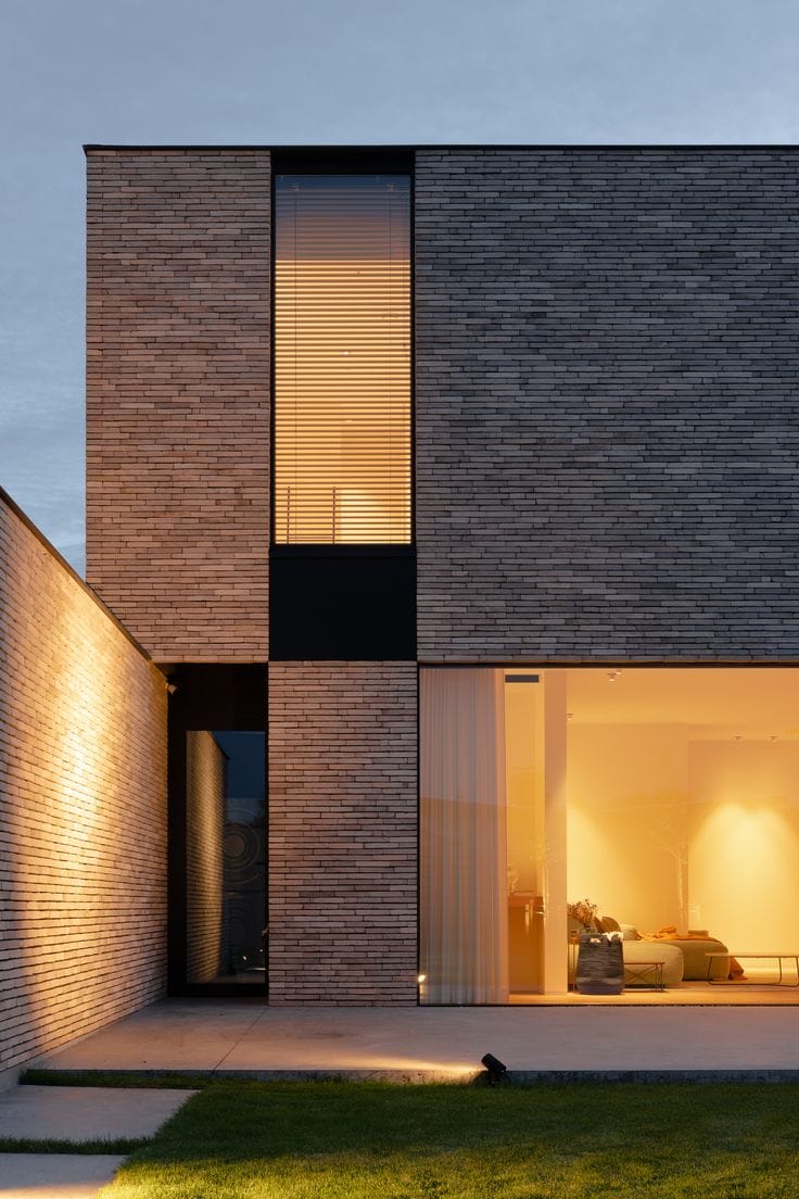 проект современного дома с плоской крышей от студии Klou architecten