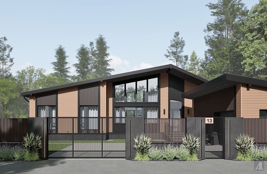 проект отделки современного фасада в омске