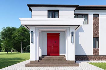 Дизайн фасада дома в современной классике