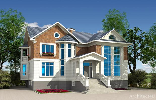 3d дома задний фасад