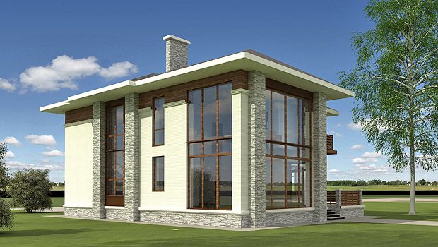 3d визуализация современного дома