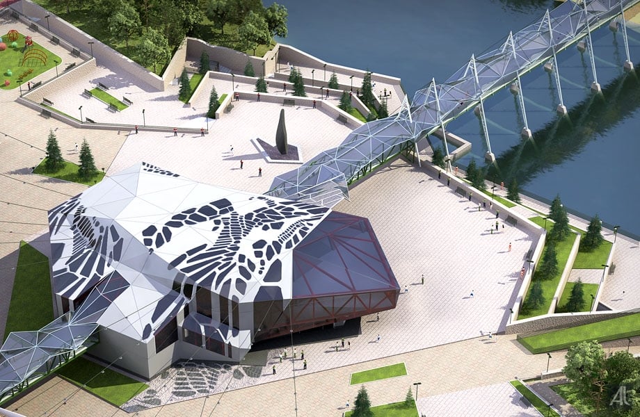 услуги проектирования architеct4u - пример ЭП туристического центра