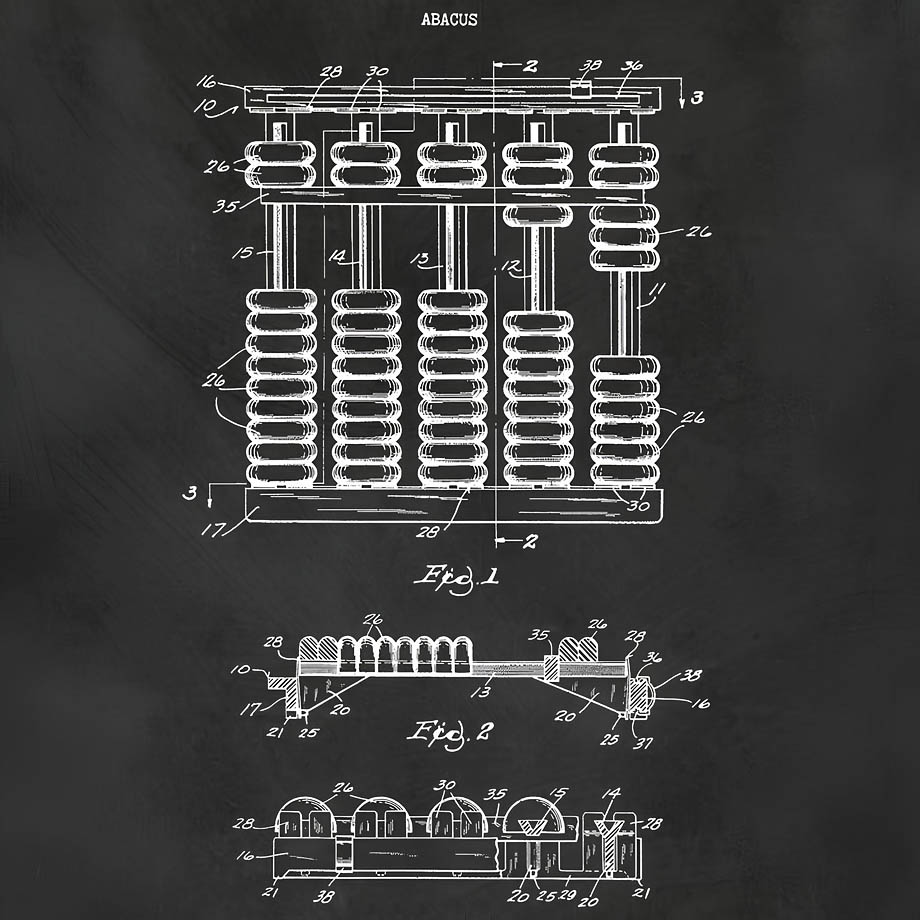 Абакус - древний ручной инструмент для вычислений, по другому - деревянные счеты. У нас все вычисления автоматические и в цифровом виде