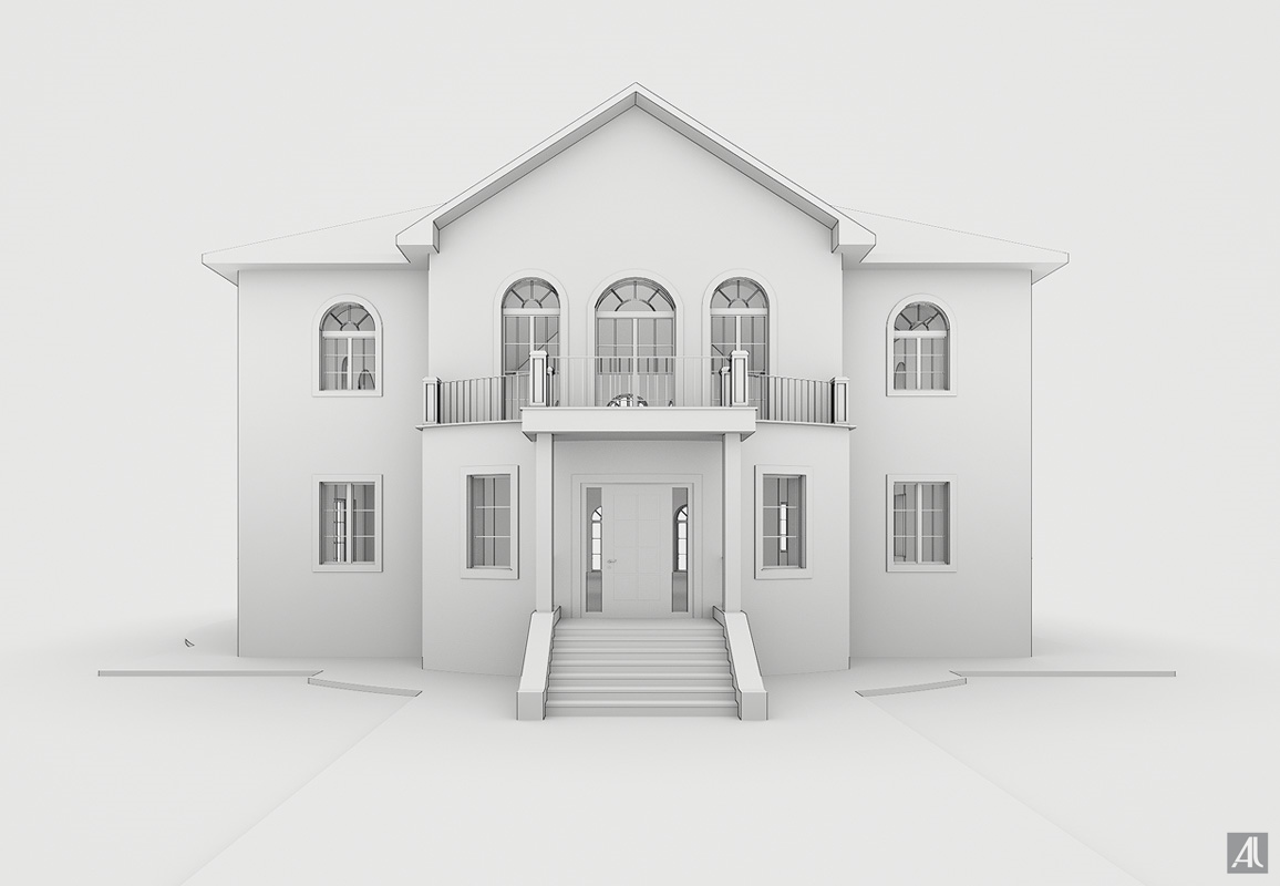 Вариант 2 дизайна крыши. Вид 1