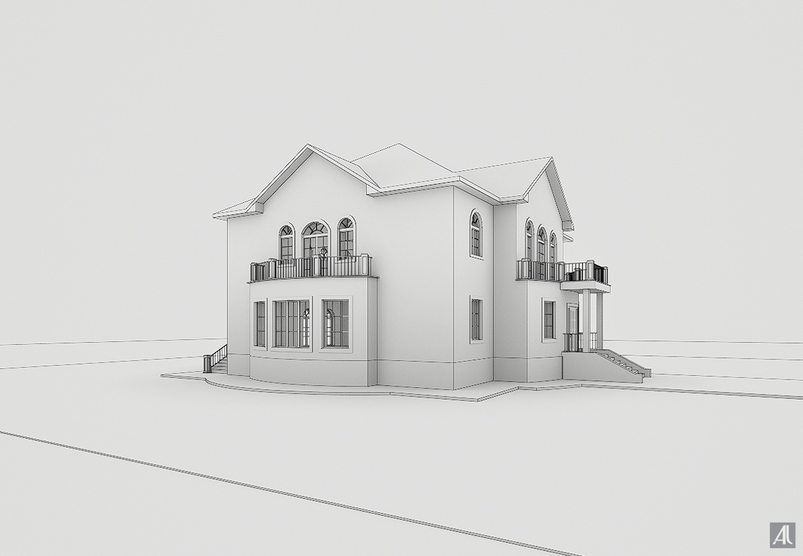 Вариант 2 дизайна крыши. Вид 3