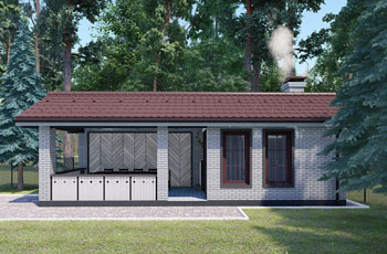 Фронтальный фасад кухни