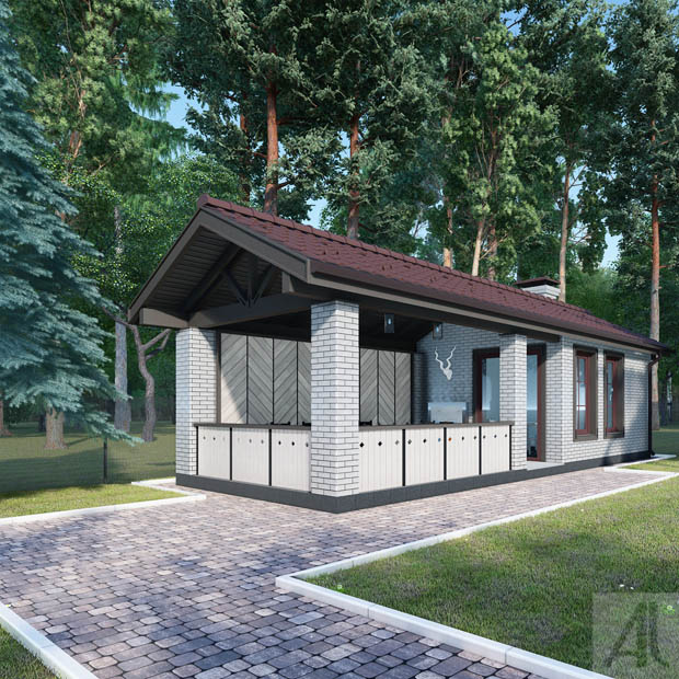 индивидуальный проект летней кухни в казахстане