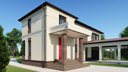 Штукатурный фасад