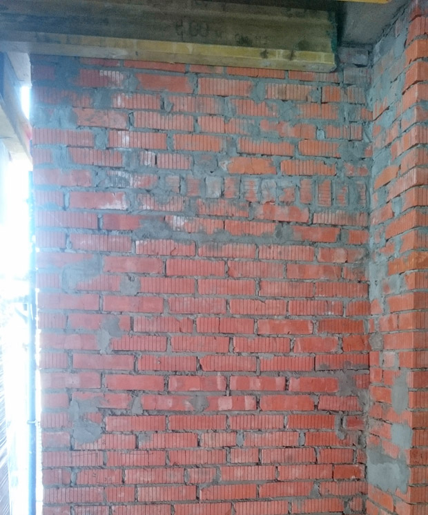 стена - плохая кладка