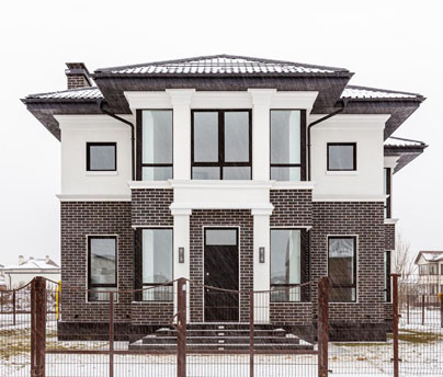 реализация дизайна фасадов дома 4