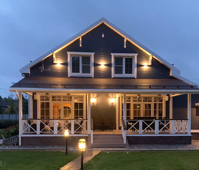 реализация дизайна фасадов дома 16