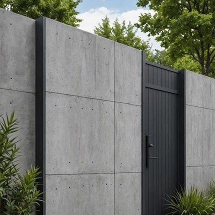 Современные заборы с фиброцементными панелями